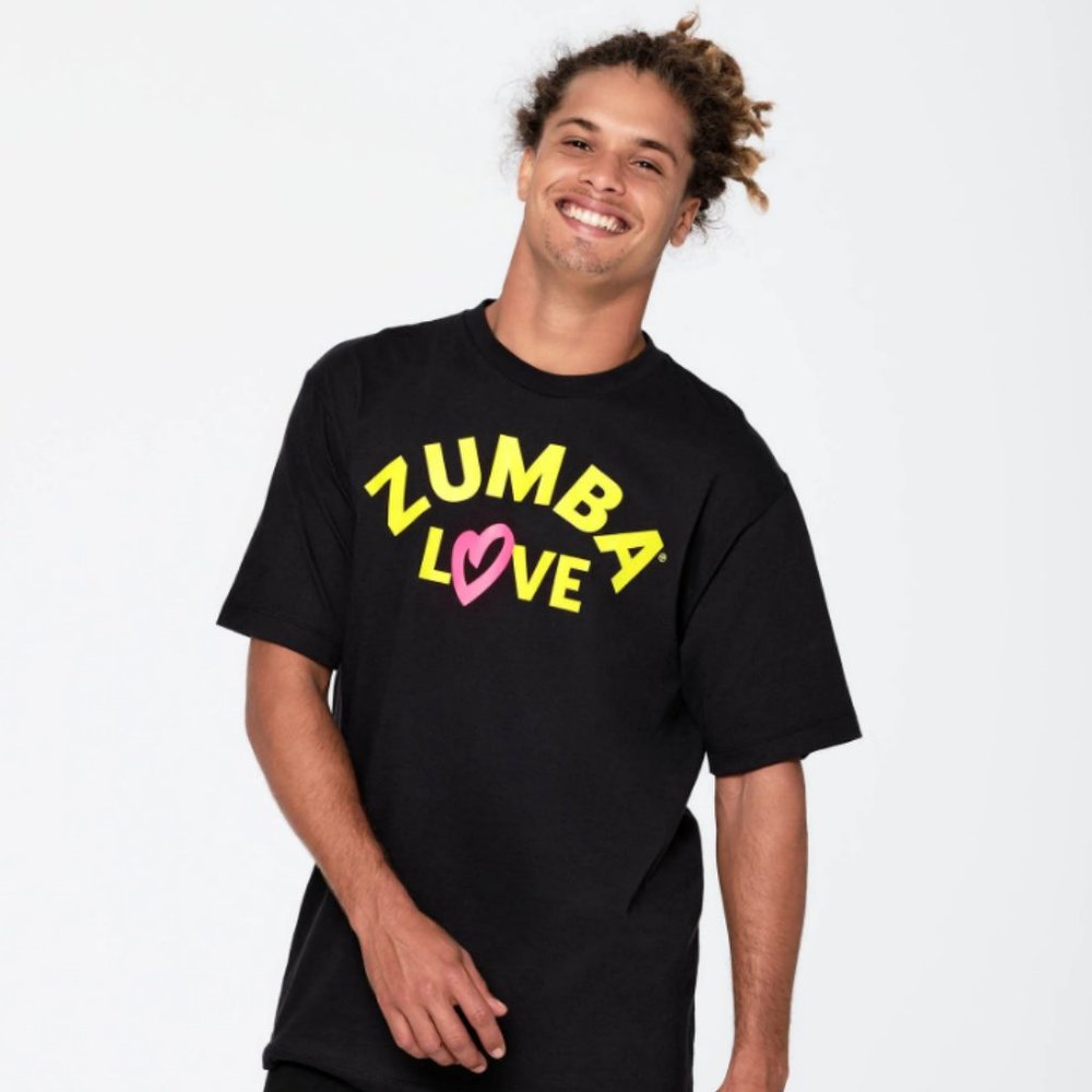 Zumba Love ALL GENDER TeeShirt - NWT (BLACK)